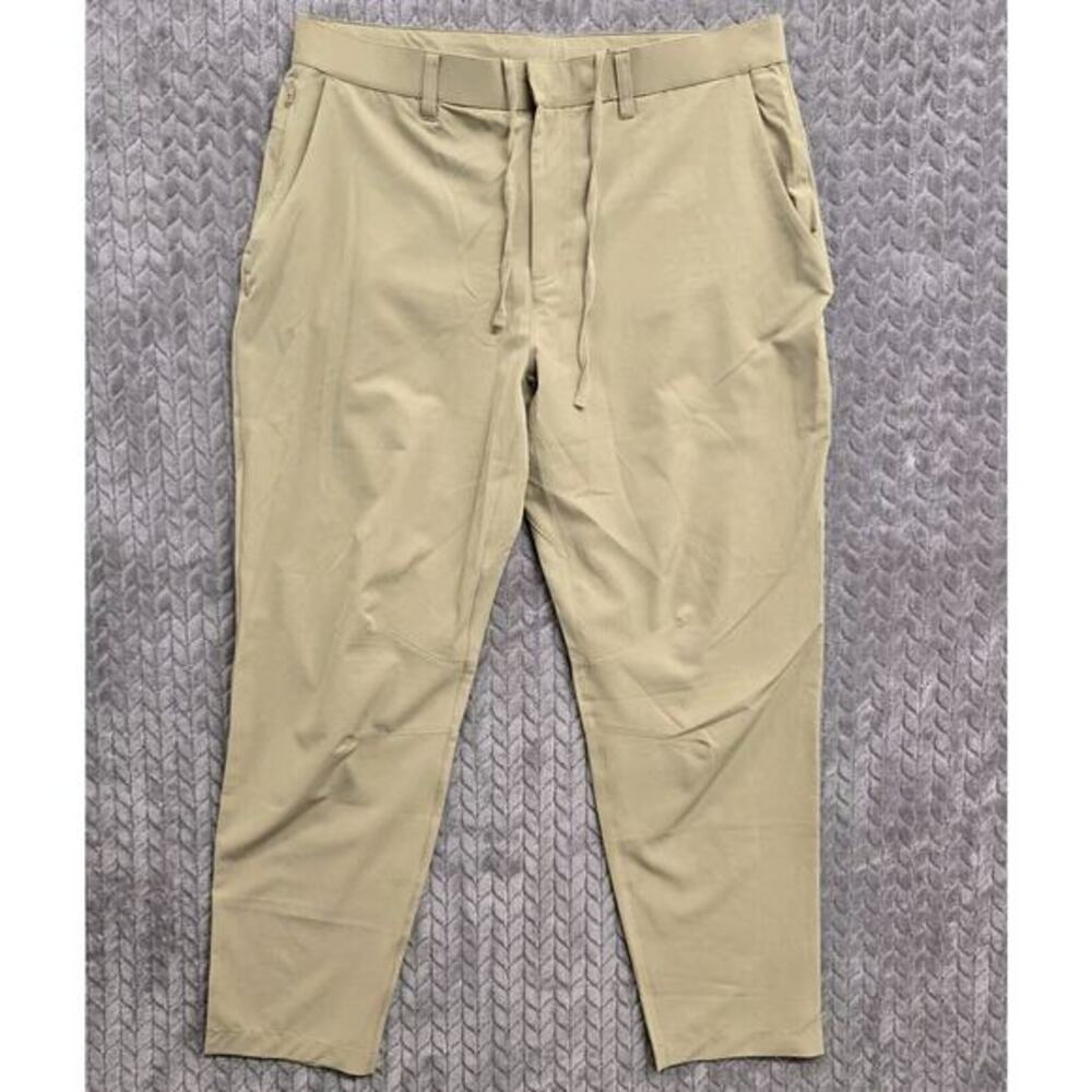 Fabletics The Only Pant Khaki Athleisure Performance Stretch Dress Pants‎ L Golf